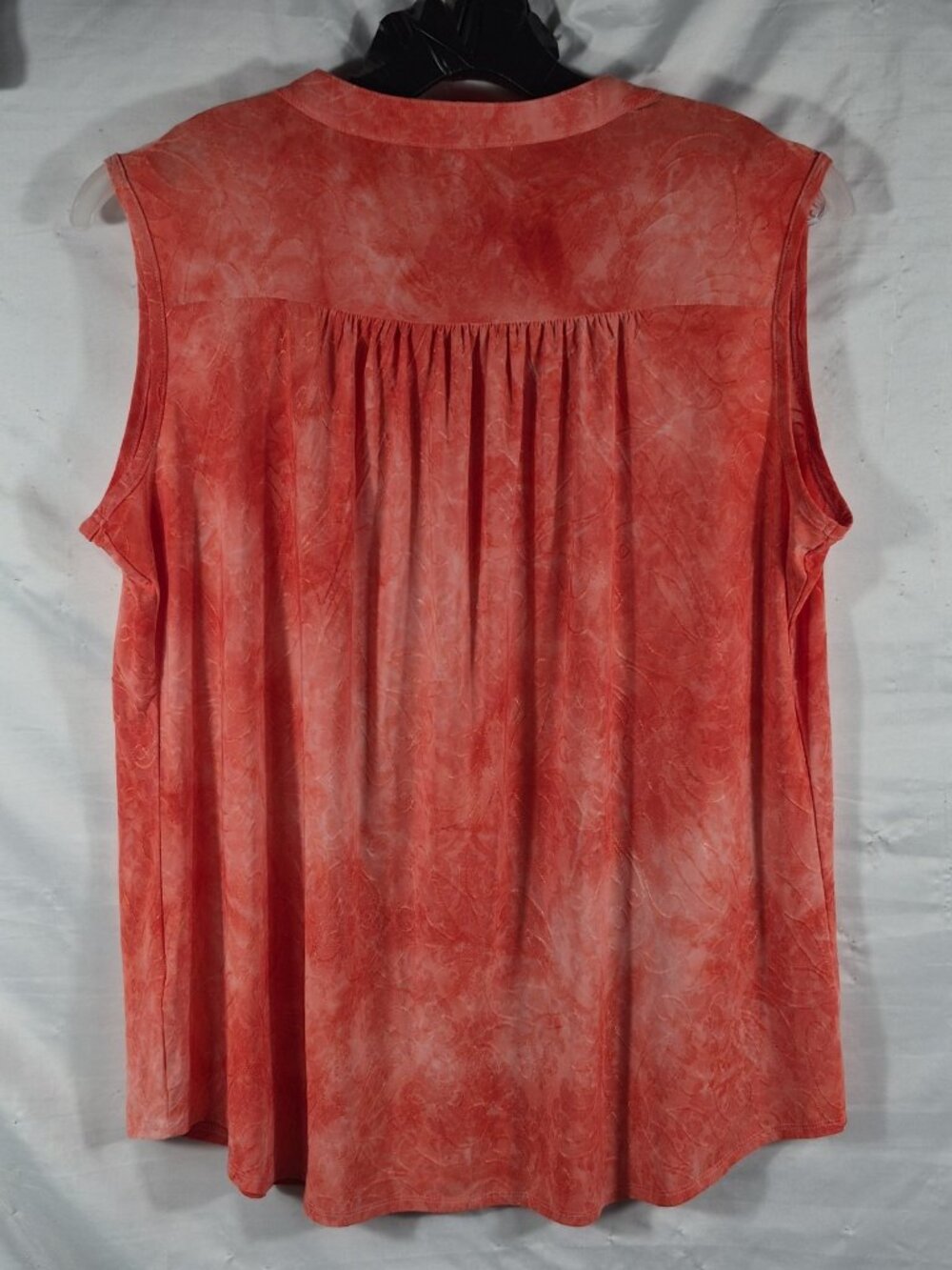 Westport 1962 Women's Pink Floral Pleated Flare Peplum Summer Top Plus Size 1X - Picture 4 of 8